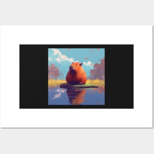 In Love with Capybaras: Delightful and Enchanting Posters and Art